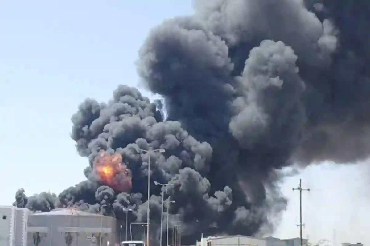 نيران بورتسودان