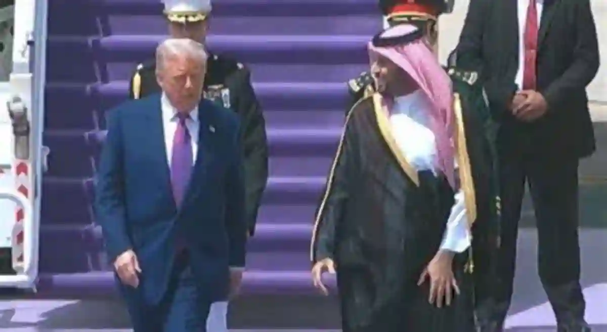 وصول ترامب إلى الرياض