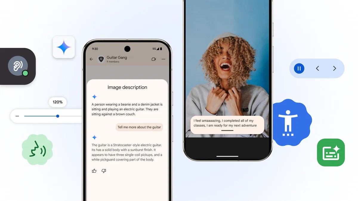 Gemini يعزز قدرات TalkBack